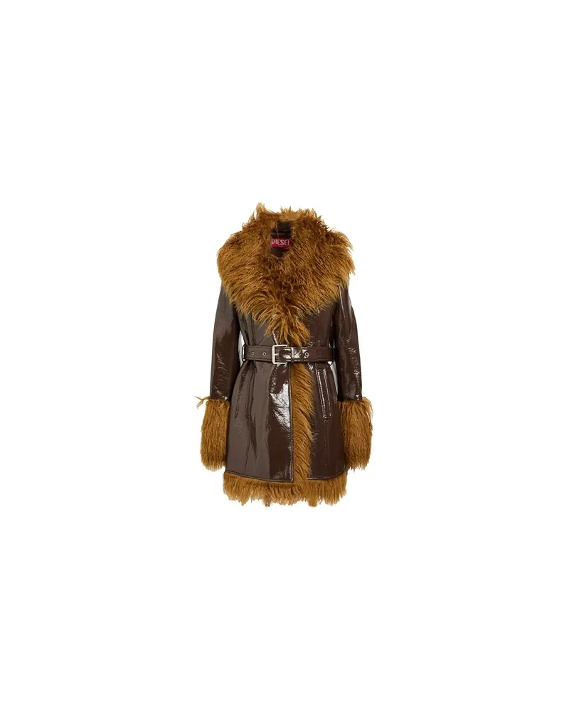 Diesel JACKEN & MÄNTEL - Mäntelauf YOOX.COM Braun