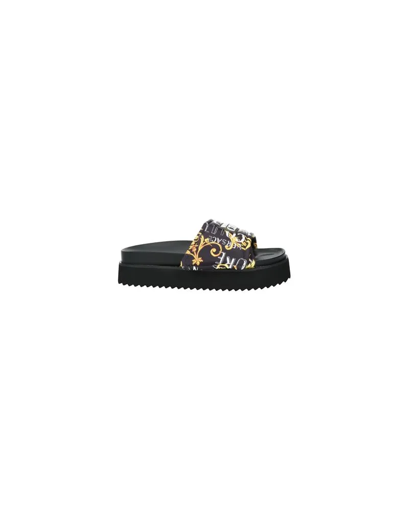 Versace Jeans SCHUHE - Sandalenauf YOOX.COM Schwarz