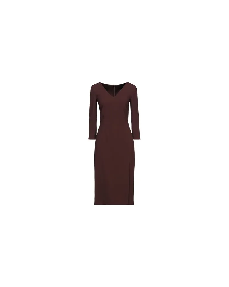 Dolce & Gabbana KLEIDER - Midi-Kleiderauf YOOX.COM Schokobraun