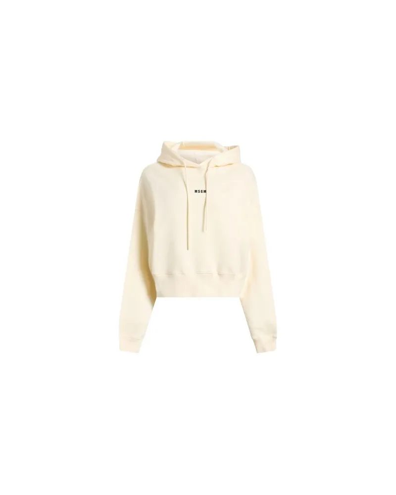 MSGM TOPS - Sweatshirtsauf YOOX.COM Cremeweiß