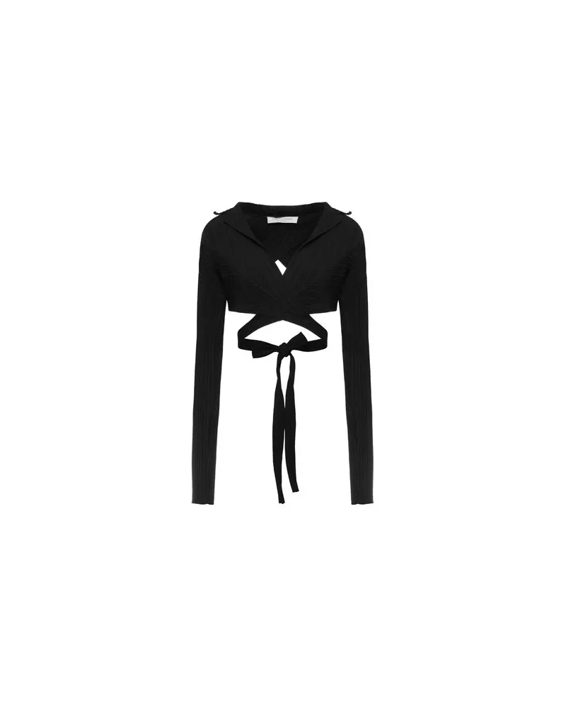 Philosophy Di Lorenzo Serafini STRICKWAREN - Wickelpulloverauf YOOX.COM Schwarz