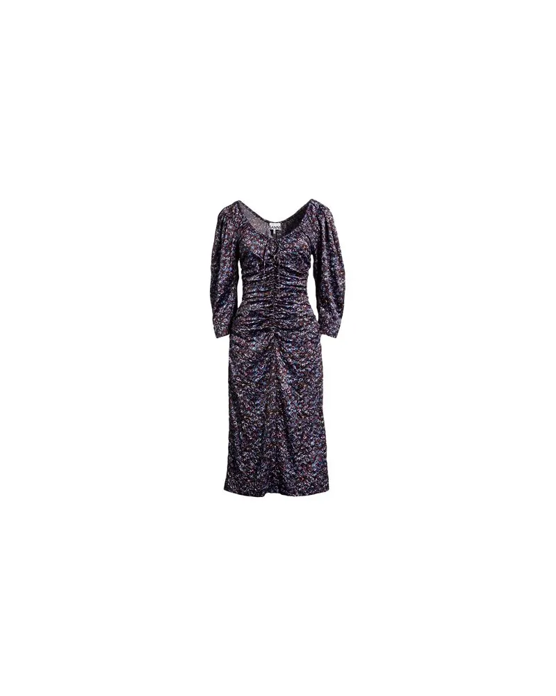 Ganni KLEIDER - Midi-Kleiderauf YOOX.COM Schwarz