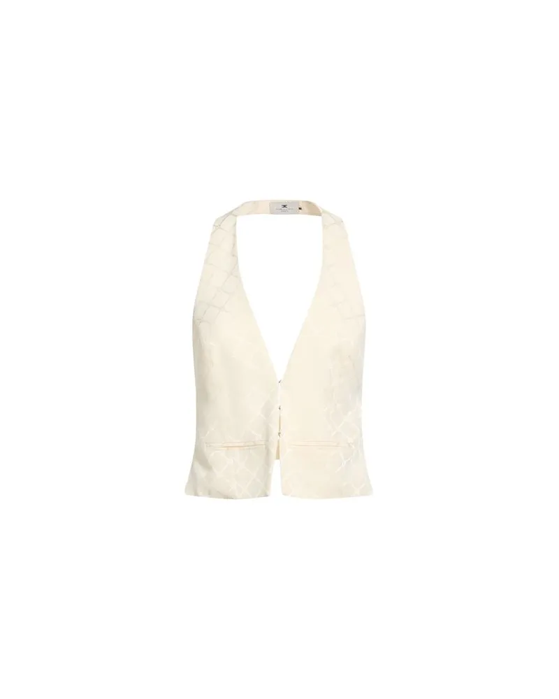 Elisabetta Franchi TOPS - Topsauf YOOX.COM Cremeweiß