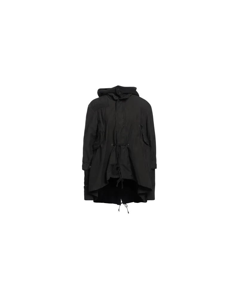 Greg Lauren JACKEN & MÄNTEL - Mäntelauf YOOX.COM Schwarz