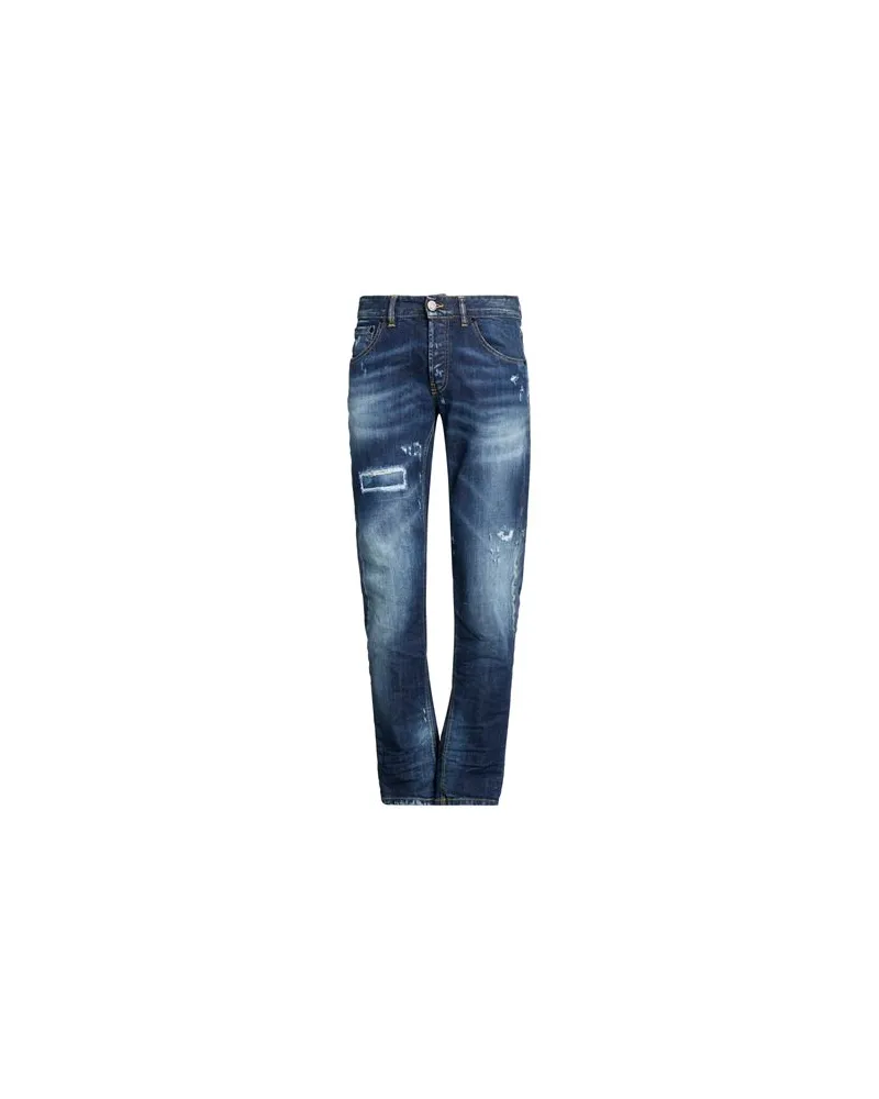 PMDS PREMIUM MOOD DENIM SUPERIOR HOSEN & RÖCKE - Jeanshosenauf YOOX.COM Blau