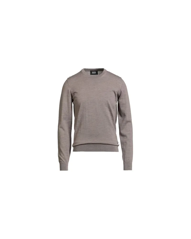 Alpha Studio STRICKWAREN - Pulloverauf YOOX.COM Hellbraun
