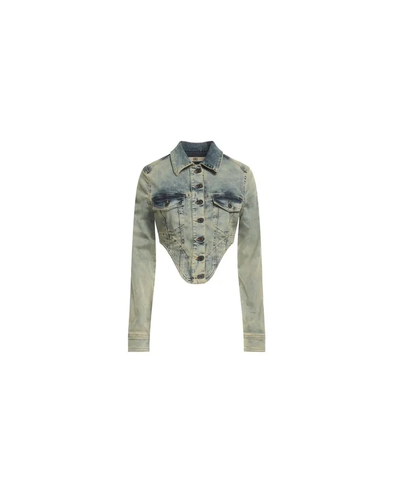 Charlotte Knowles JACKEN & MÄNTEL - Jeansjacken/Mäntelauf YOOX.COM Blau