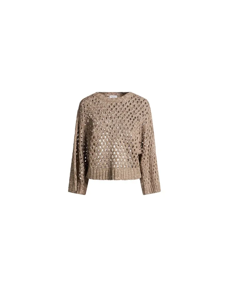 Brunello Cucinelli STRICKWAREN - Pulloverauf YOOX.COM Khaki