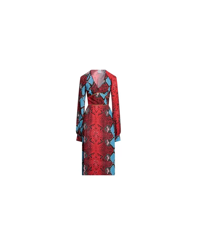 Stella Jean KLEIDER - Midi-Kleiderauf YOOX.COM Rot