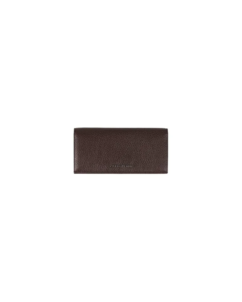 Cerruti 1881 Kleinlederwaren - Brieftaschenauf YOOX.COM Schokobraun
