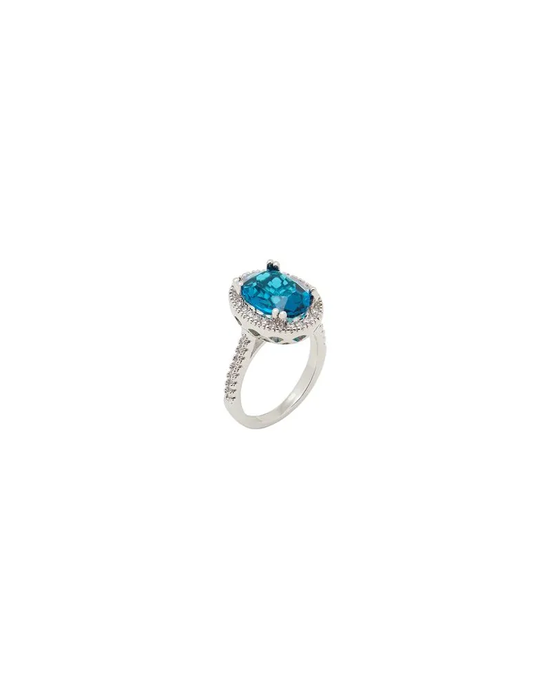 8 by Yoox RHINESTONE RING  - SCHMUCK und UHREN - Ringeauf YOOX.COM Azurblau
