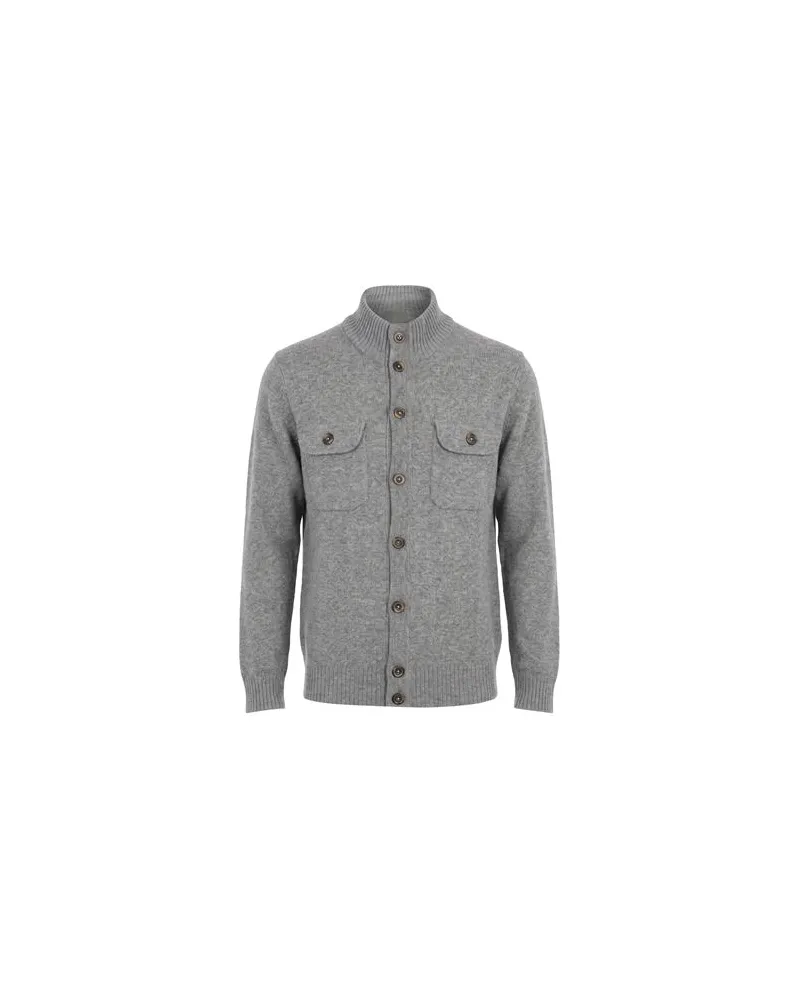 Hackett STRICKWAREN - Strickjackenauf YOOX.COM Grau