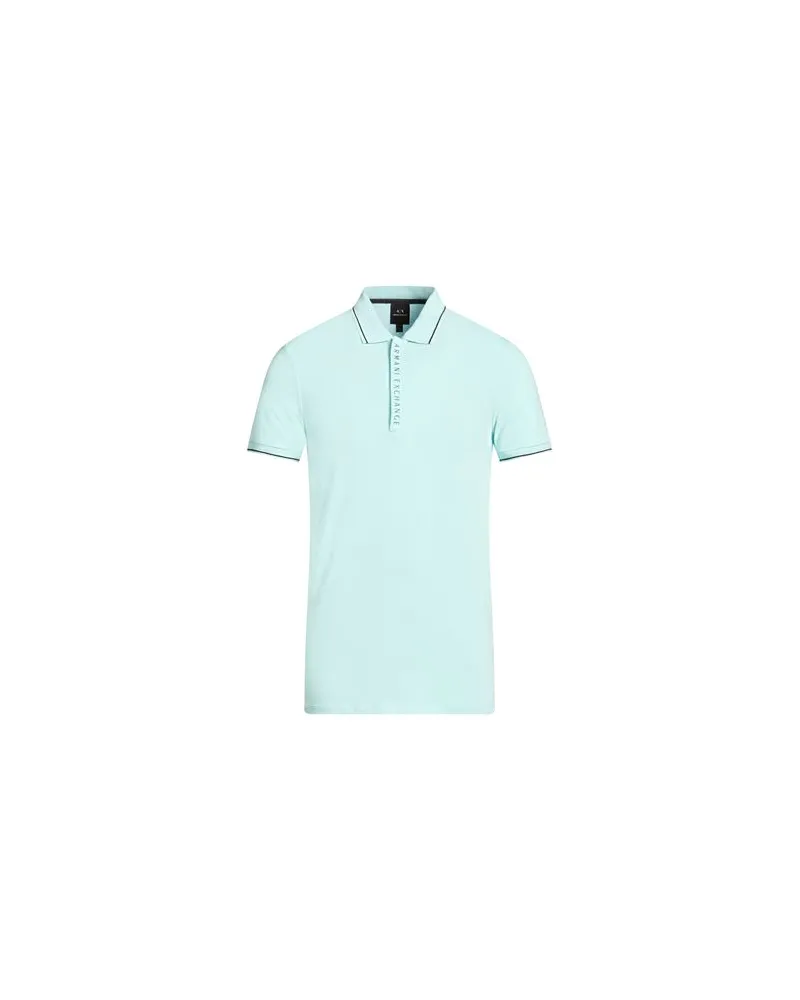 Armani Exchange TOPS - Poloshirtsauf YOOX.COM Himmelblau