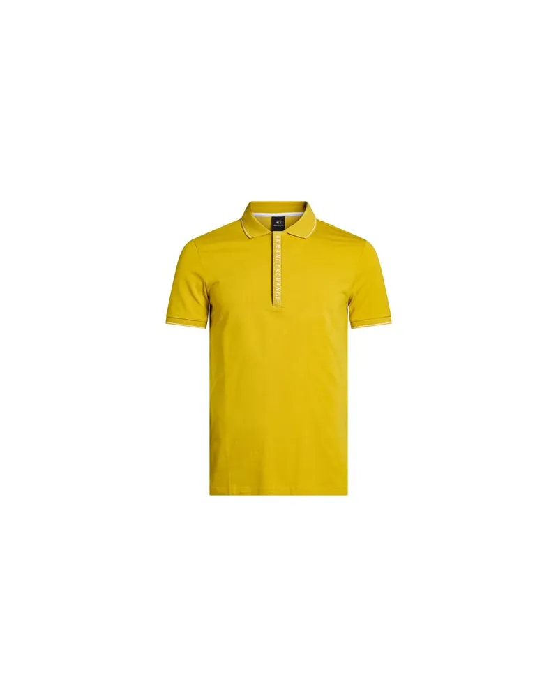 Armani Exchange TOPS - Poloshirtsauf YOOX.COM Senf