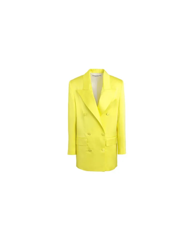 NINEMINUTES BLAZER OVER IN RASO  - ANZÜGE und CO-ORDS - Blazersauf YOOX.COM Gelb