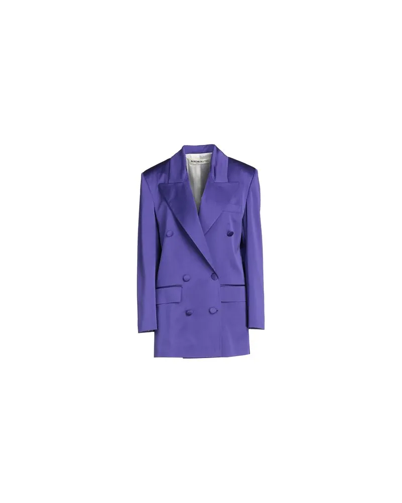 NINEMINUTES BLAZER OVER IN RASO  - ANZÜGE und CO-ORDS - Blazersauf YOOX.COM Violett