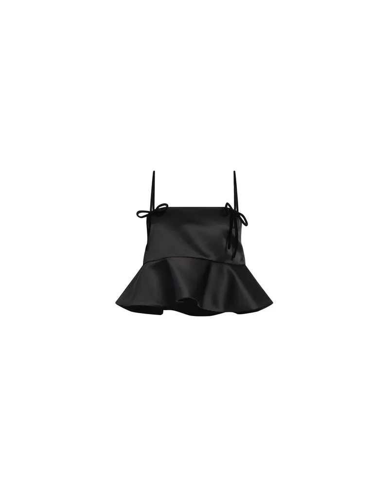 Ganni TOPS - Topsauf YOOX.COM Schwarz