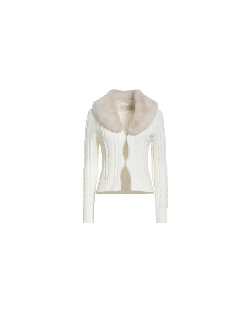 Kaos STRICKWAREN - Strickjackenauf YOOX.COM Cremeweiß