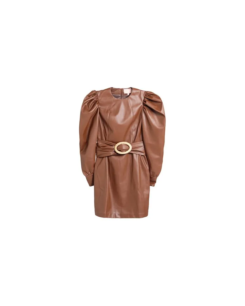 LIYA KLEIDER - Mini-Kleiderauf YOOX.COM Lederfarben