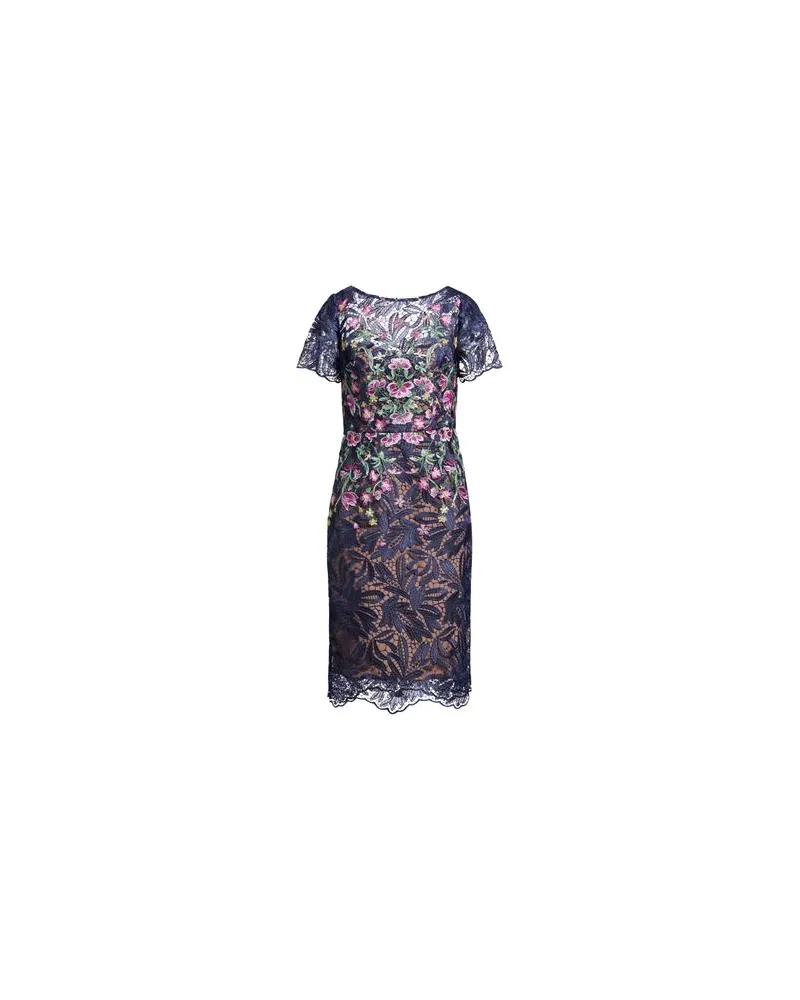 Marchesa KLEIDER - Midi-Kleiderauf YOOX.COM Marineblau