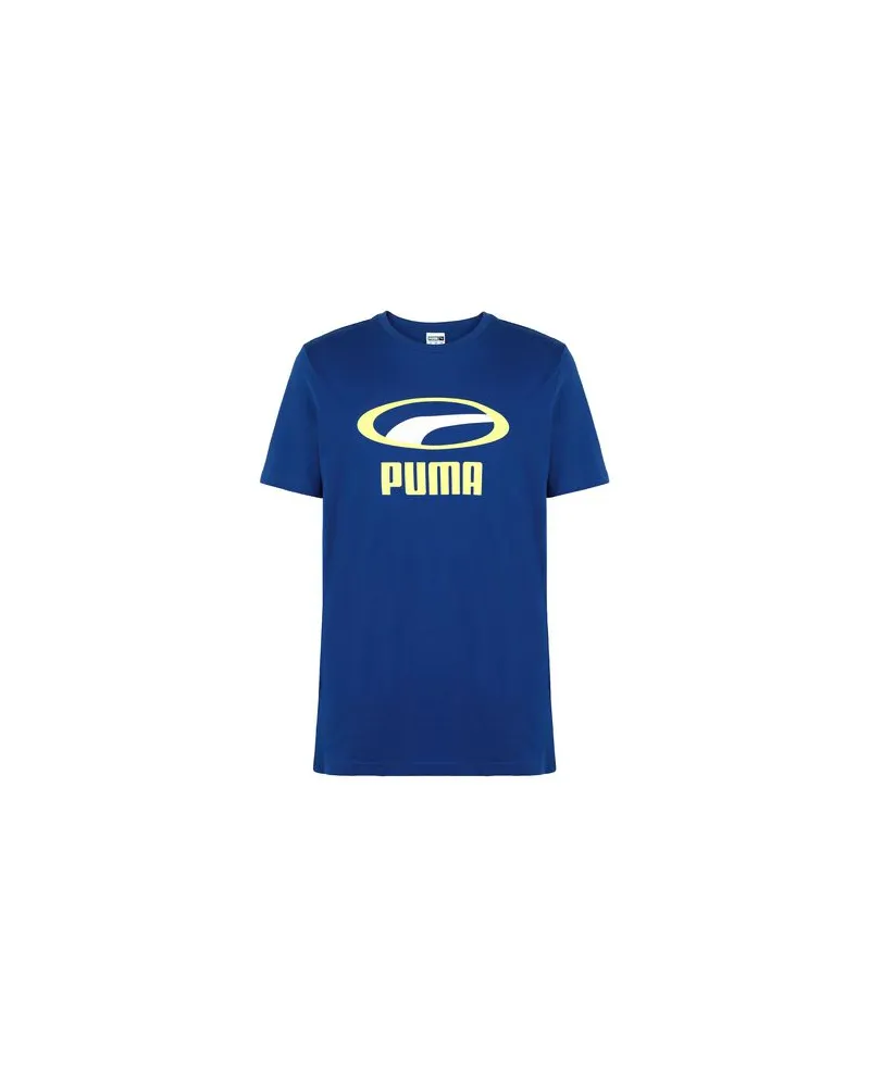 Puma Graphic Tee  XTG    - Graphic Tee  XTG - TOPS - T-shirtsauf YOOX.COM Blau