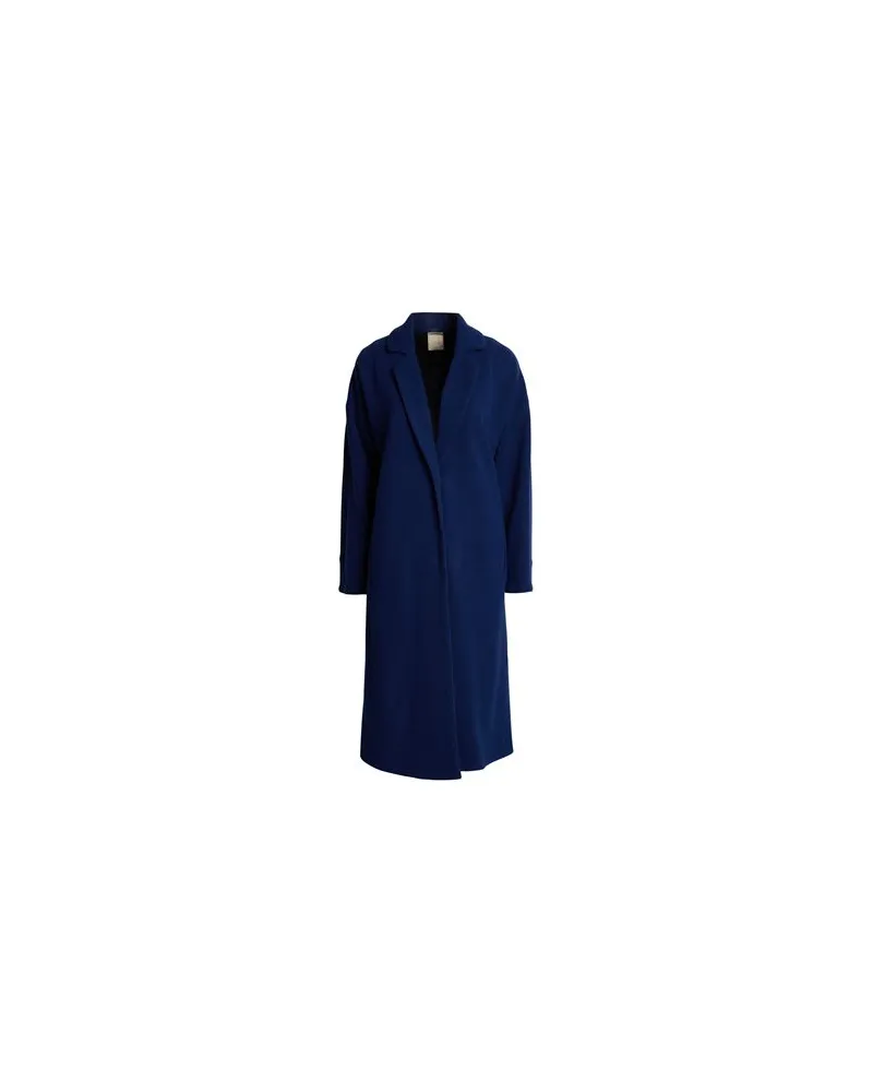 120% Lino JACKEN & MÄNTEL - Mäntelauf YOOX.COM Marineblau