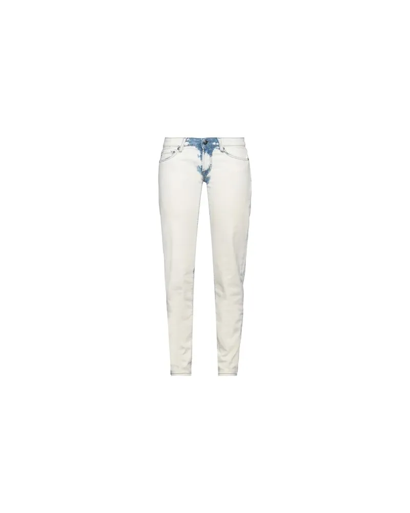 Roy Roger's HOSEN & RÖCKE - Jeanshosenauf YOOX.COM Elfenbein