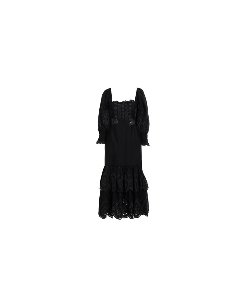 LoveShackFancy KLEIDER - Midi-Kleiderauf YOOX.COM Schwarz