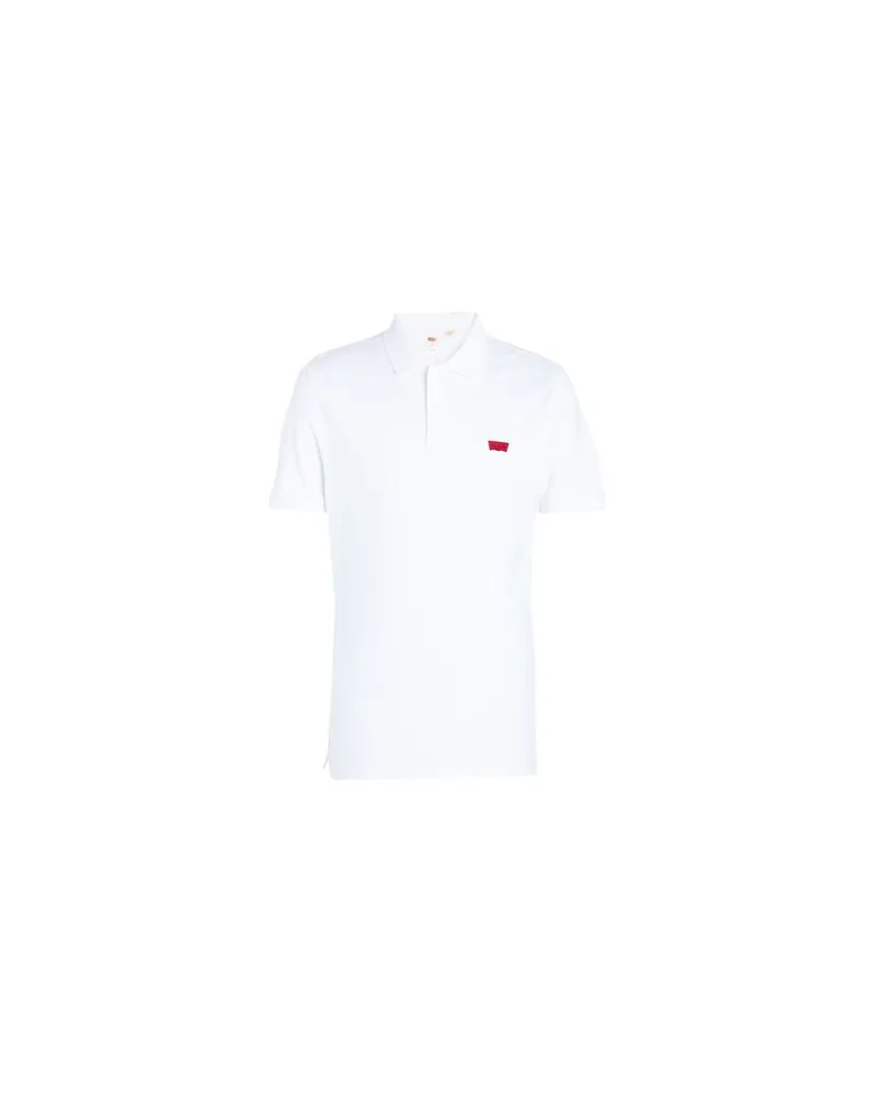 Levi's SLIM HOUSEMARK POLO   - TOPS - Poloshirtsauf YOOX.COM Weiß