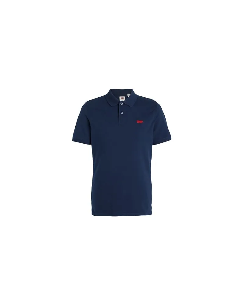 Levi's SLIM HOUSEMARK POLO   - TOPS - Poloshirtsauf YOOX.COM Marineblau