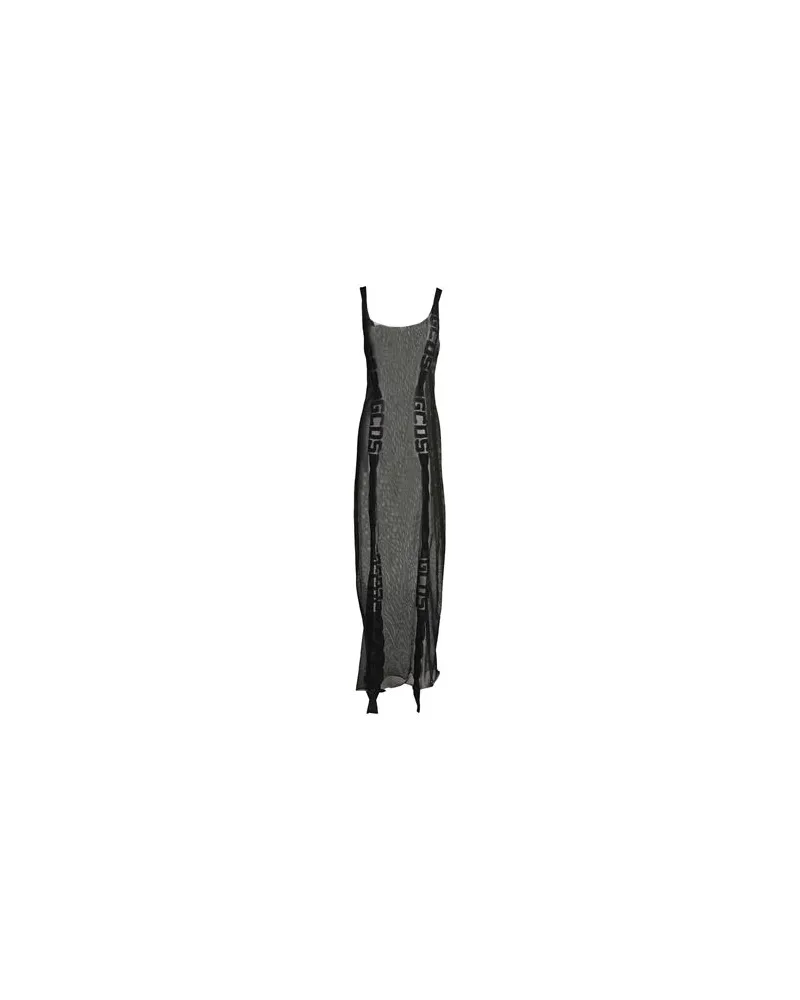 GCDS KLEIDER - Maxi-Kleiderauf YOOX.COM Schwarz