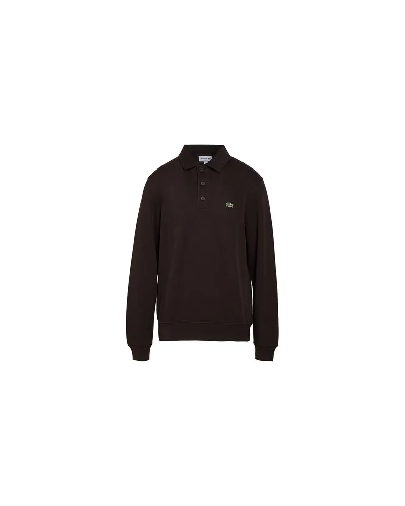 Lacoste TOPS - Sweatshirtsauf YOOX.COM Dunkelbraun