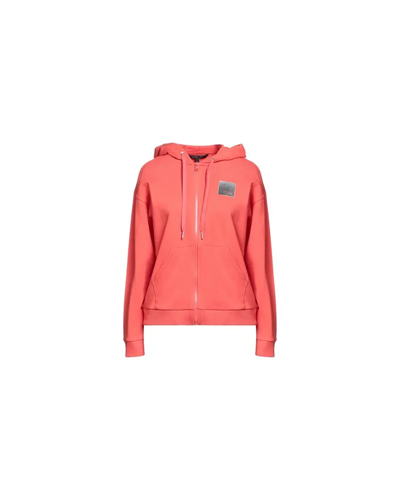 Armani Exchange TOPS - Sweatshirtsauf YOOX.COM Tomatenrot