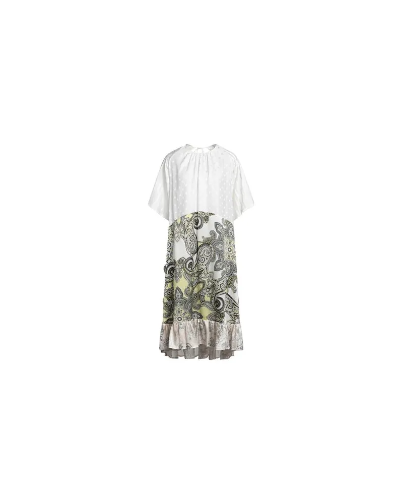 Semicouture KLEIDER - Midi-Kleiderauf YOOX.COM Elfenbein
