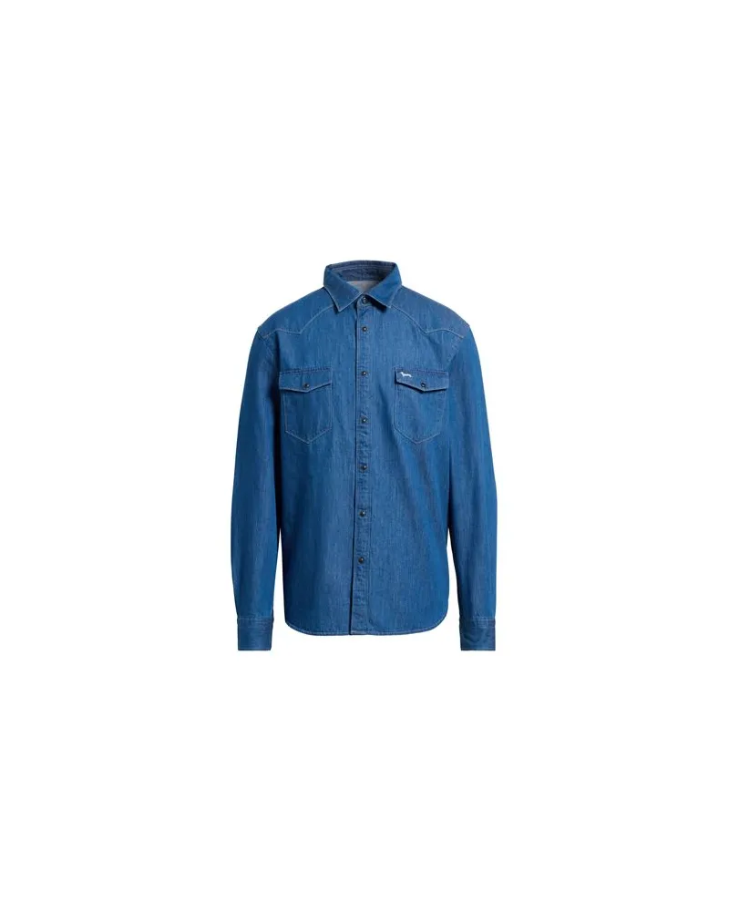 Harmont & Blaine TOPS - Jeanshemdenauf YOOX.COM Blau
