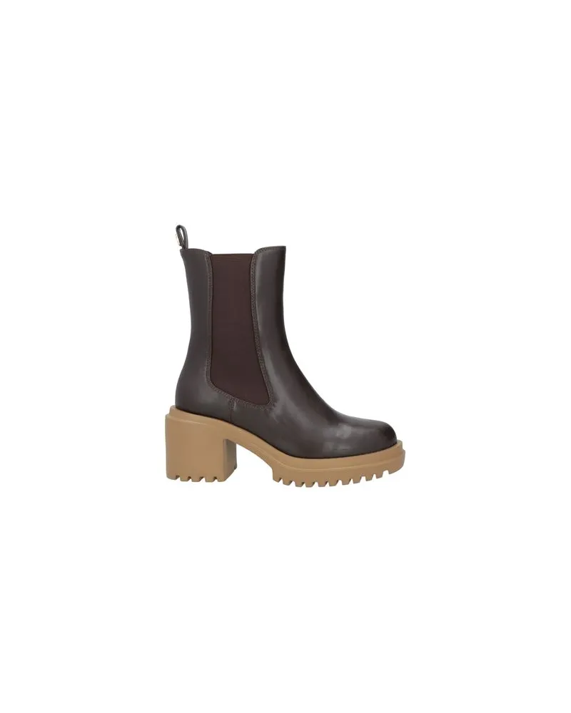 Twin-Set SCHUHE - Stiefelettenauf YOOX.COM Dunkelbraun