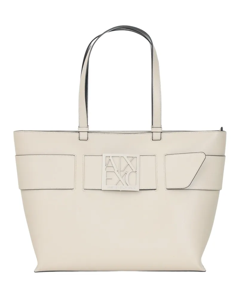 Armani Exchange Schultertasche Weiß