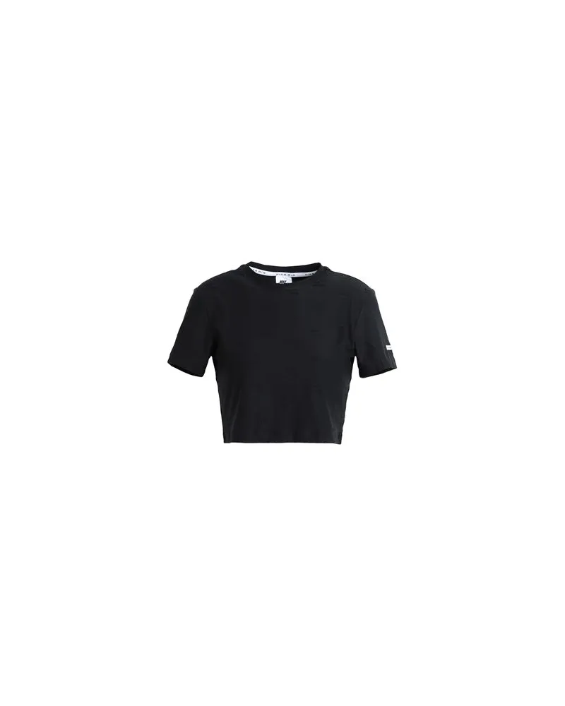 Nike Air Women Short-Sleeve Crop Top  - TOPS - T-shirtsauf YOOX.COM Schwarz