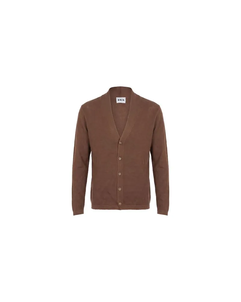 BERNA STRICKWAREN - Strickjackenauf YOOX.COM Braun