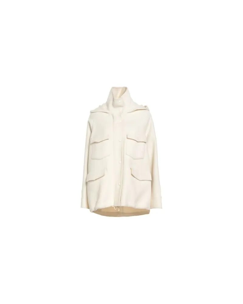 Paltò JACKEN & MÄNTEL - Mäntelauf YOOX.COM Elfenbein