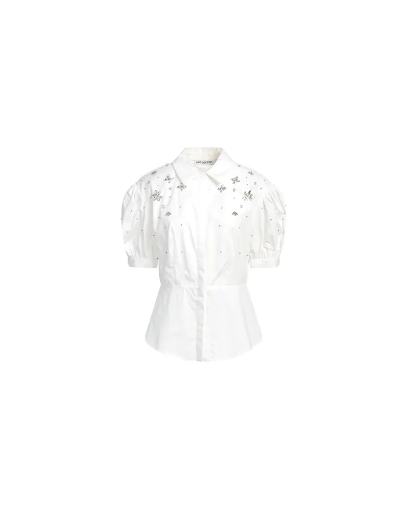 Self-Portrait TOPS - Hemdenauf YOOX.COM Weiß