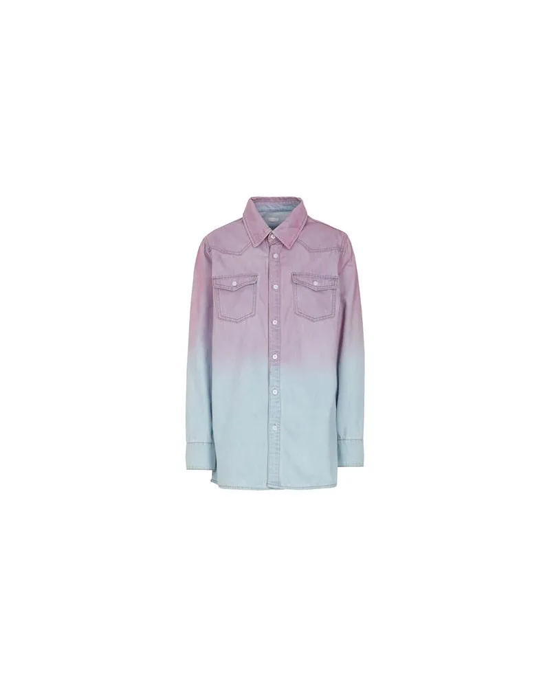 8 by Yoox ORGANIC COTTON DENIM SHIRT - TOPS - Jeanshemdenauf YOOX.COM Blau