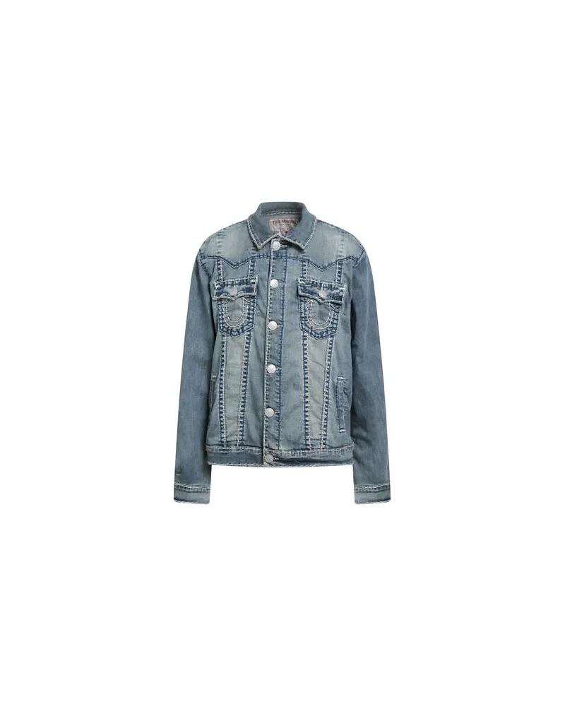 True Religion JACKEN & MÄNTEL - Jeansjacken/Mäntelauf YOOX.COM Blau