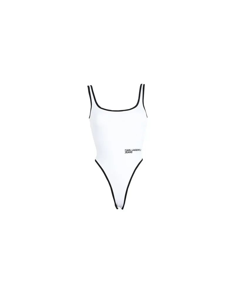 Karl Lagerfeld KLJ LOW NECK TANK BODYSUIT  - TOPS - Bodysuitsauf YOOX.COM Weiß
