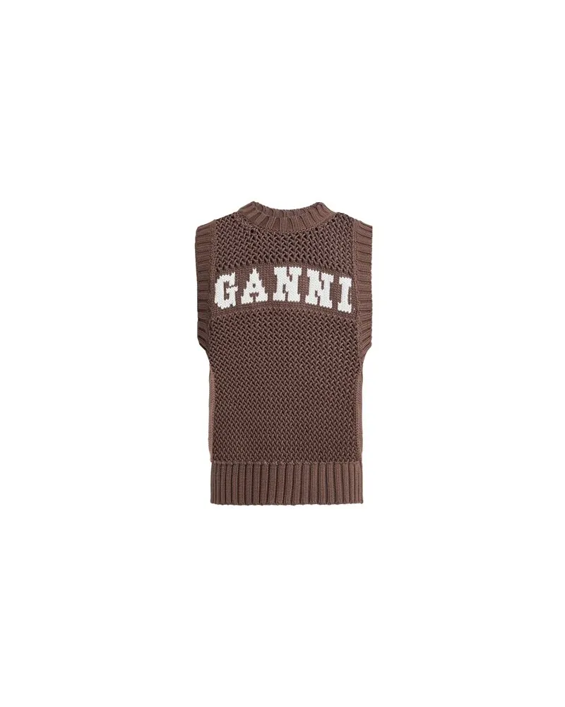 Ganni STRICKWAREN - Pulloverauf YOOX.COM Dunkelbraun