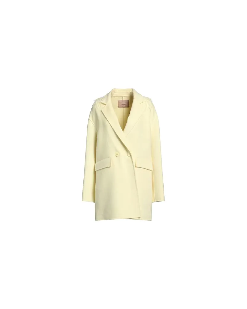 Twin-Set JACKEN & MÄNTEL - Mäntelauf YOOX.COM Pastellgelb