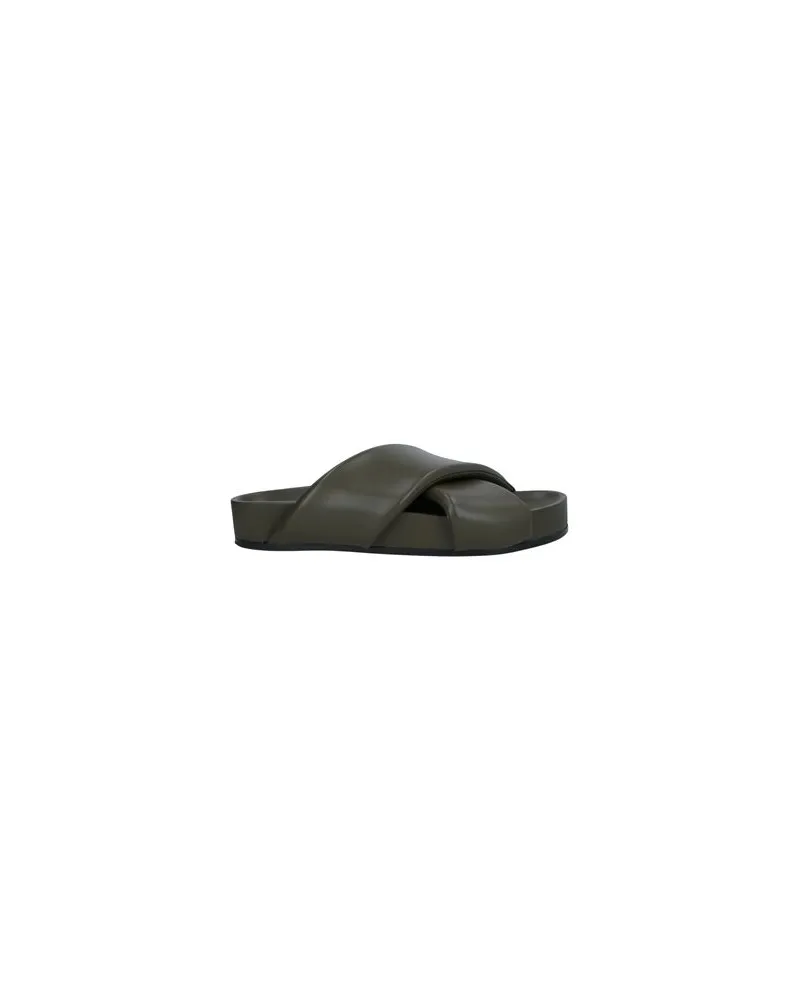 Jil Sander SCHUHE - Sandalenauf YOOX.COM Militärgrün