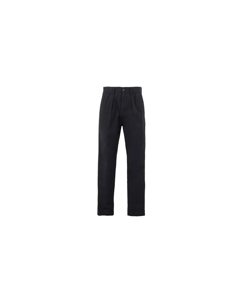 8 by Yoox ORGANIC COTTON PLEATED WIDE LEG PANTS  - HOSEN & RÖCKE - Hosenauf YOOX.COM Nachtblau