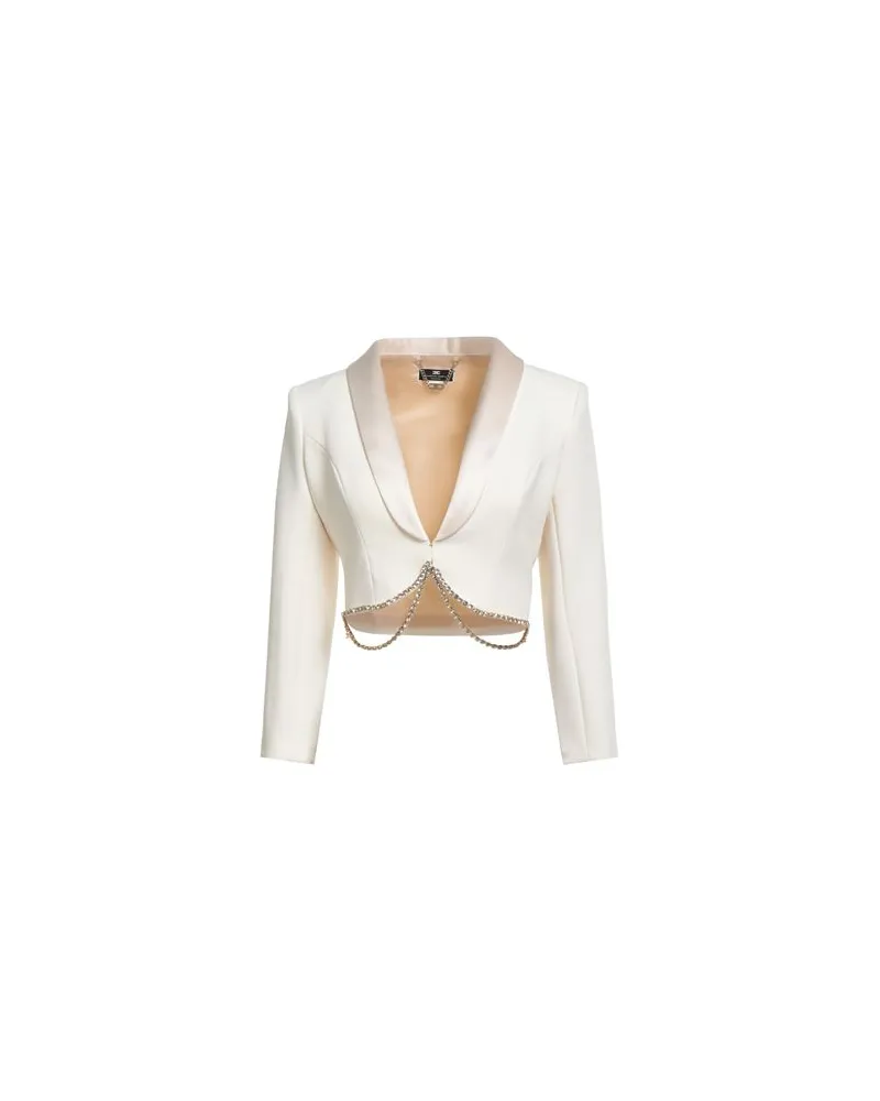Elisabetta Franchi ANZÜGE und CO-ORDS - Blazersauf YOOX.COM Cremeweiß