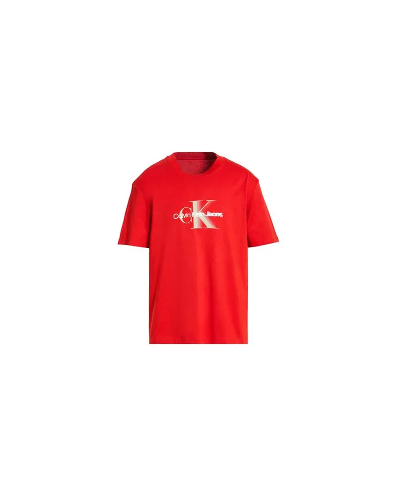 Calvin Klein TOPS - T-shirtsauf YOOX.COM Tomatenrot